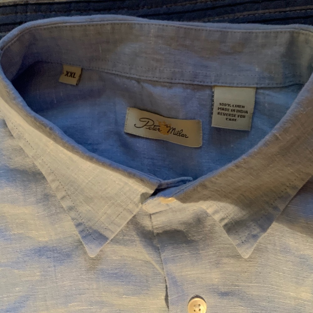 2XL Peter Millar 100% linen shirt
